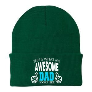 This Is What An Awesome Dad Looks Like Knit Cap Winter Beanie