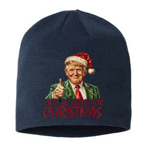 Trump I Will Be Home For Christmas Sustainable Beanie