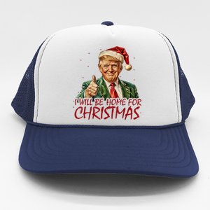 Trump I Will Be Home For Christmas Trucker Hat