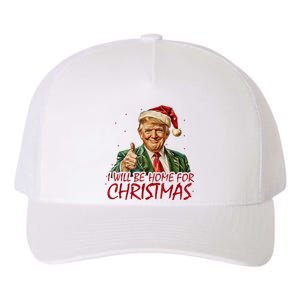 Trump I Will Be Home For Christmas Yupoong Adult 5-Panel Trucker Hat