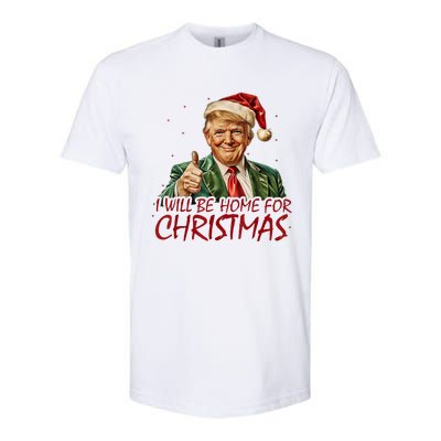 Trump I Will Be Home For Christmas Softstyle CVC T-Shirt