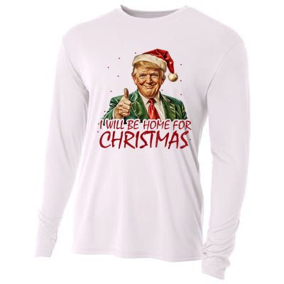 Trump I Will Be Home For Christmas Cooling Performance Long Sleeve Crew