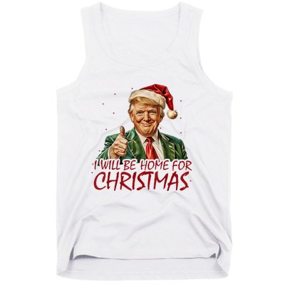 Trump I Will Be Home For Christmas Tank Top