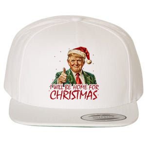 Trump I Will Be Home For Christmas Wool Snapback Cap