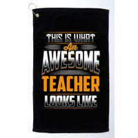 This Is What An Awesome Teacher Looks Like Golf Towel
