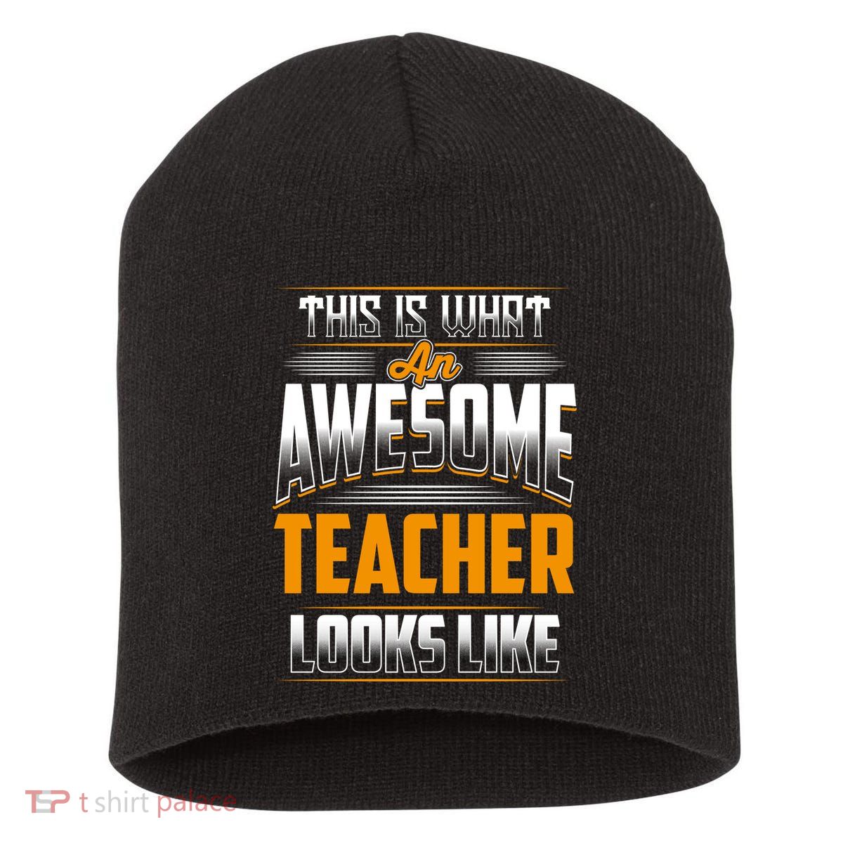 This Is What An Awesome Teacher Looks Like Short Acrylic Beanie