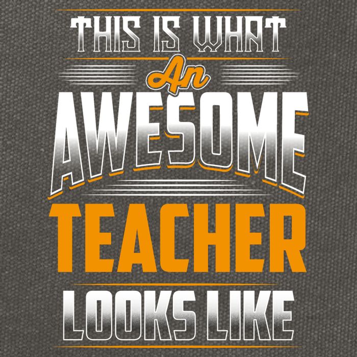This Is What An Awesome Teacher Looks Like Cotton Canvas Backpack