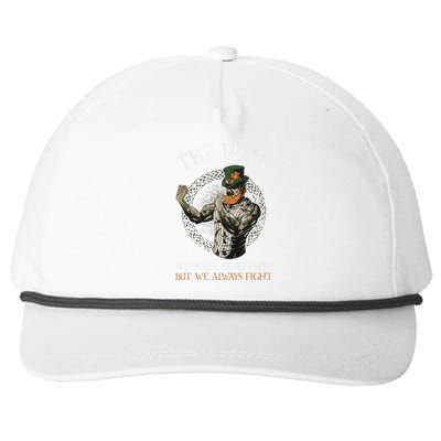 The Irish We DonT Always Win But We Always Fight Snapback Five-Panel Rope Hat