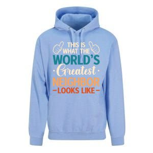 This Is What The WorldS Greatest Neighbor Looks Like Gift Unisex Surf Hoodie