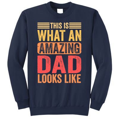 This Is What An Amazing Dad Looks Like Funny Gift Sweatshirt