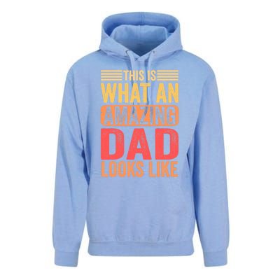 This Is What An Amazing Dad Looks Like Funny Gift Unisex Surf Hoodie