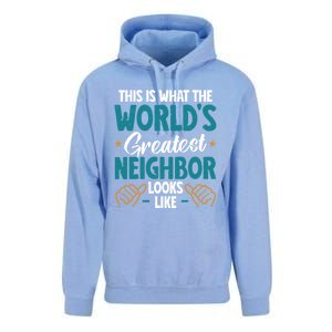 This Is What The WorldS Greatest Neighbor Looks Like Gift Unisex Surf Hoodie