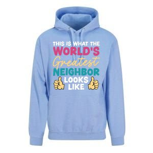 This Is What The WorldS Greatest Neighbor Looks Like Gift Unisex Surf Hoodie