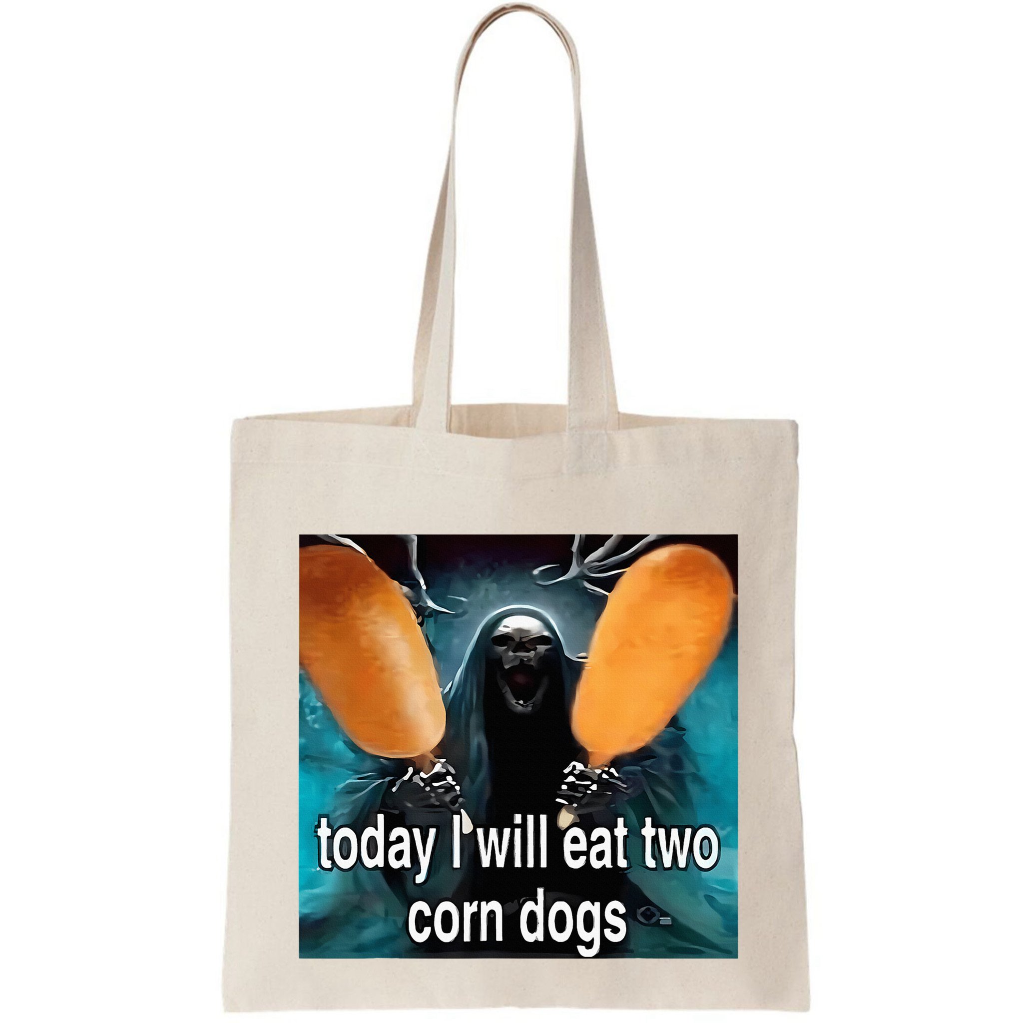 Today I Will Eat Two Corn Dogs Meme Silly Bag