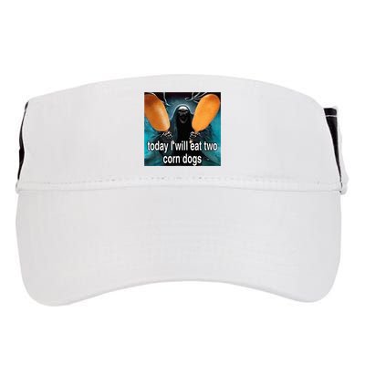 Today I Will Eat Two Corn Dogs Meme Silly Adult Drive Performance Visor
