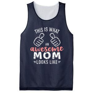 This Is What An Awesome Mom Looks Like Mother's Day Mesh Reversible Basketball Jersey Tank