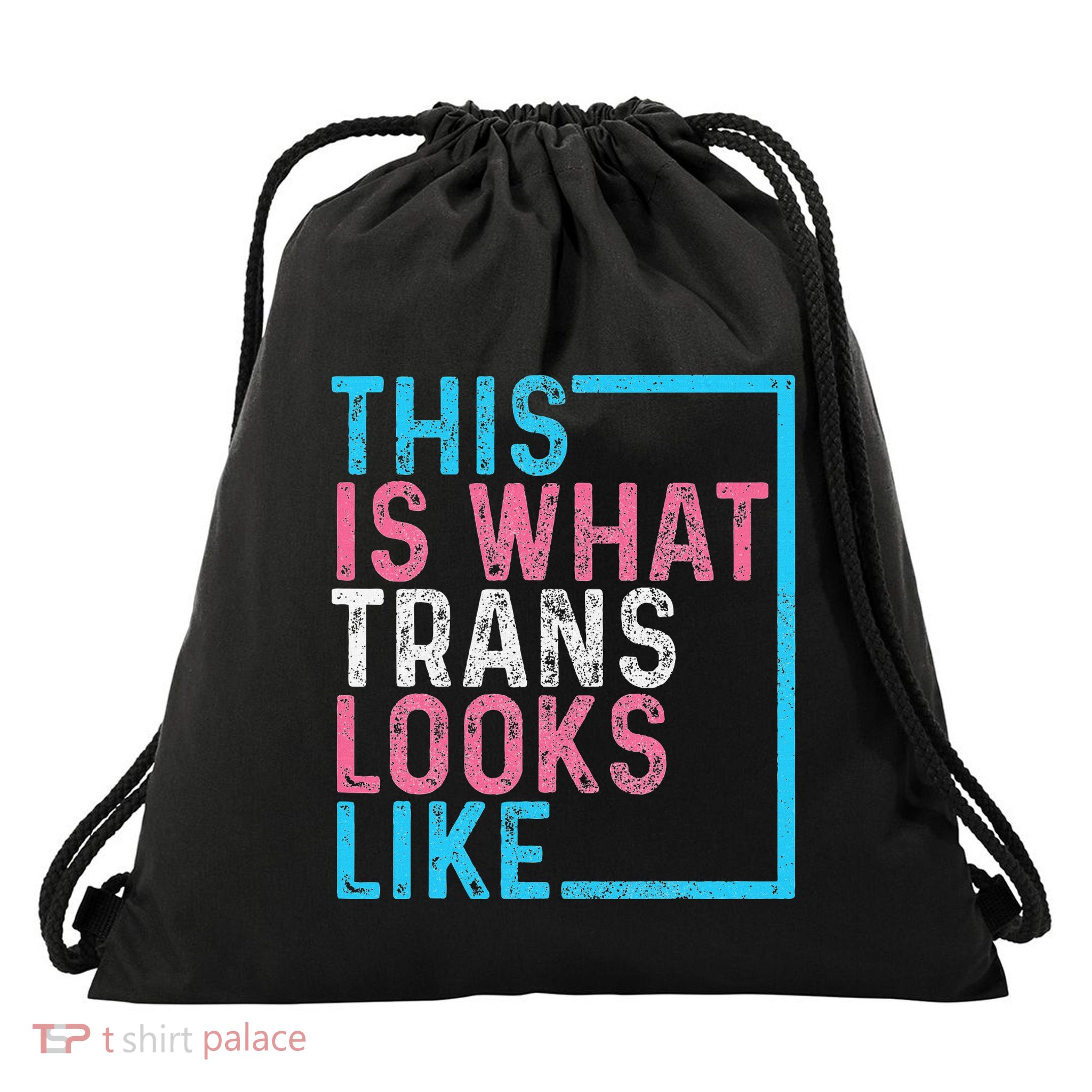 This Is What Looks Like Drawstring Bag