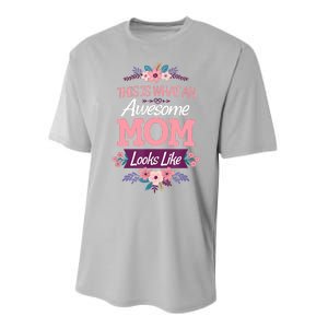 This Is What An Awesome Mom Looks Like On Mothers Day Performance Sprint T-Shirt