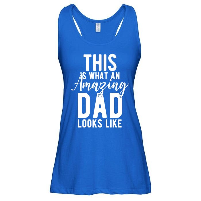 This Is What An Amazing Dad Looks Like Gift Ladies Essential Flowy Tank