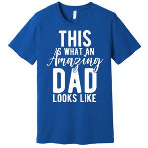 This Is What An Amazing Dad Looks Like Gift Premium T-Shirt