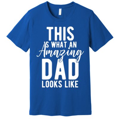 This Is What An Amazing Dad Looks Like Gift Premium T-Shirt