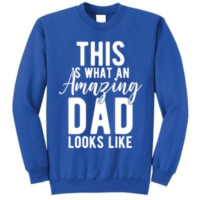 This Is What An Amazing Dad Looks Like Gift Tall Sweatshirt