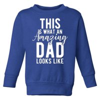 This Is What An Amazing Dad Looks Like Gift Toddler Sweatshirt