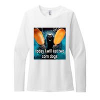 Today I Will Eat Two Corn Dogs Womens CVC Long Sleeve Shirt