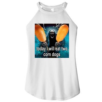 Today I Will Eat Two Corn Dogs Women's Perfect Tri Rocker Tank