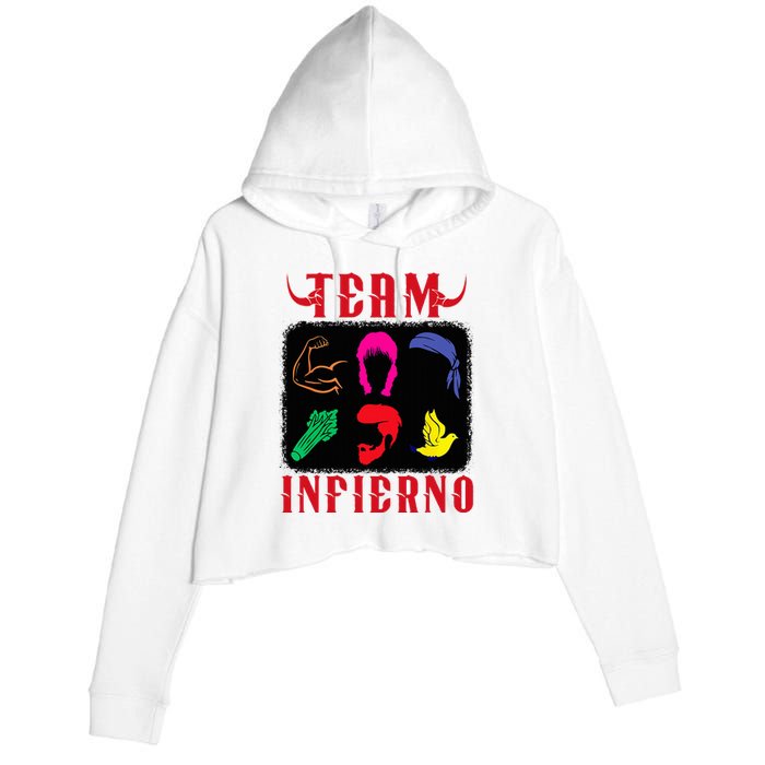 Team Infierno Wendy Guevara Funny Saying Crop Fleece Hoodie