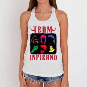 Team Infierno Wendy Guevara Funny Saying Women's Knotted Racerback Tank