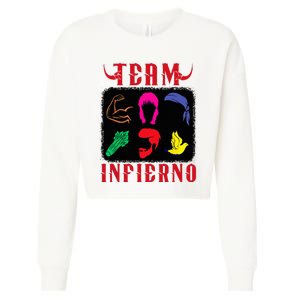 Team Infierno Wendy Guevara Funny Saying Cropped Pullover Crew