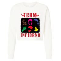 Team Infierno Wendy Guevara Funny Saying Cropped Pullover Crew