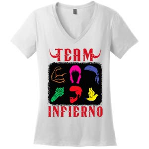 Team Infierno Wendy Guevara Funny Saying Women's V-Neck T-Shirt