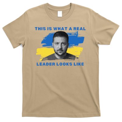 This Is What A Real Leader Looks Like Support Zelensky 1 Gift T-Shirt