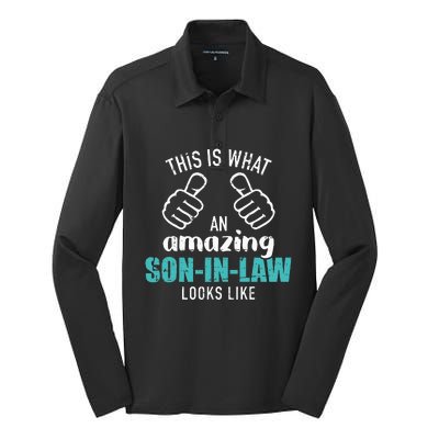 This Is What An Amazing Soninlaw Looks Like Silk Touch Performance Long Sleeve Polo