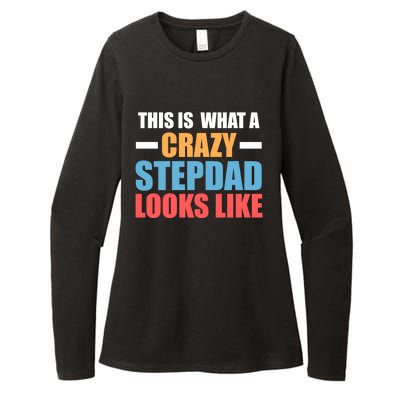 This Is What A Crazy Stepdad Looks Like Stepdad Gift Womens CVC Long Sleeve Shirt