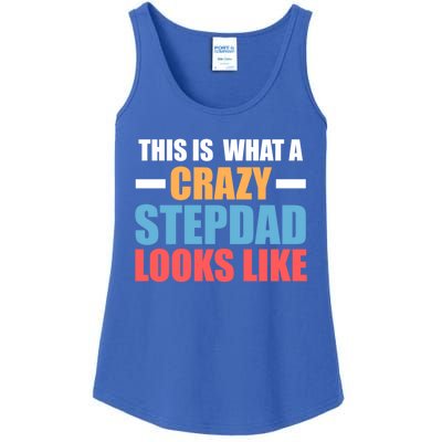 This Is What A Crazy Stepdad Looks Like Stepdad Gift Ladies Essential Tank