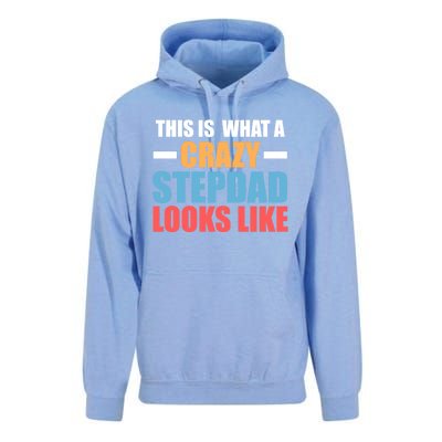 This Is What A Crazy Stepdad Looks Like Stepdad Gift Unisex Surf Hoodie