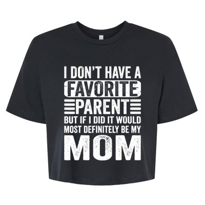 This Is What An Amazing Mom Looks Like Funny Mothers Day Bella+Canvas Jersey Crop Tee