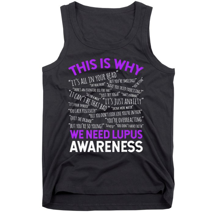 This Is Why We Need Lupus Awareness Tank Top