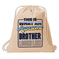 This Is What An Awesome Brother Looks Like, Awesome Brother Drawstring Bag