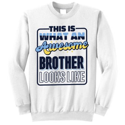 This Is What An Awesome Brother Looks Like, Awesome Brother Sweatshirt