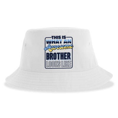 This Is What An Awesome Brother Looks Like, Awesome Brother Sustainable Bucket Hat