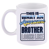 This Is What An Awesome Brother Looks Like, Awesome Brother 11oz C Handle Ceramic Mug