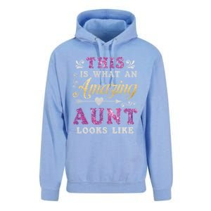 This Is What An Amazing Aunt Looks Like Funny Family Ladies Gift Unisex Surf Hoodie