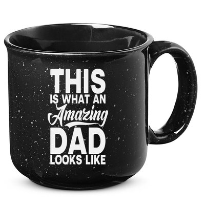 This Is What An Amazing Dad Looks Like Funny Fathers Day 15oz Campfire Ceramic Mug