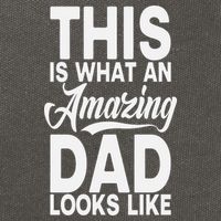 This Is What An Amazing Dad Looks Like Funny Fathers Day Cotton Canvas Backpack