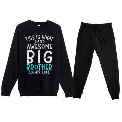 This Is What An Awesome Big Brother Looks Like Big Brother Premium Crewneck Sweatsuit Set