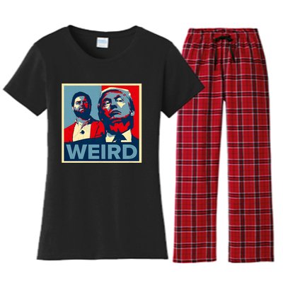 Trump Is Weird Trump Is Weirdo Women's Flannel Pajama Set